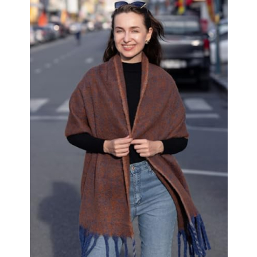 MissShorthair Oversized Chunky Winter Scarf for Women