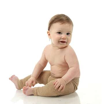 Silky Toes Baby Leggings, Toddler Seamless Soft Cotton Knit Pants for Girls and Boys (12-18 Months, ...