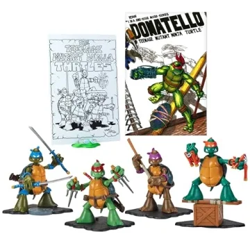 Teenage Mutant Ninja Turtles: Original Sketch Collector Figure with Comic Book by Playmates Toys