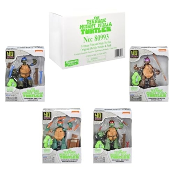 TMNT Original Sketch Collector Figures with Comic Book