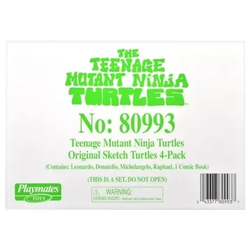 TMNT Original Sketch Collector Figures with Comic Book