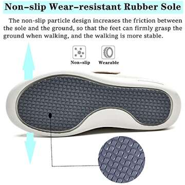 ZGDG Diabetic Shoes, Wide Width Adjustable Swollen Feet Walking Shoes for Women Edema Bunions Arthritis Plantar Fasciitis Hammertoe, Outdoor Indoor Non-Slip Sneakers Black