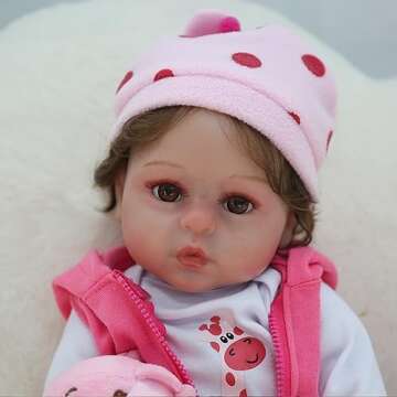 Reborn Realistic Newborn Baby Dolls, 18 inch Silicone Real Toddler Girl Lifelike