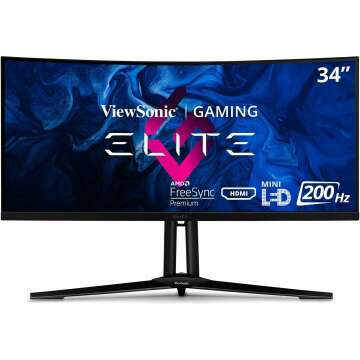 ViewSonic Elite XG341C-2K Curved Gaming Monitor