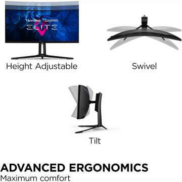 ViewSonic Elite XG341C-2K Curved Gaming Monitor