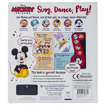 Disney Mickey Mouse Sing Dance Play Music Sound Book