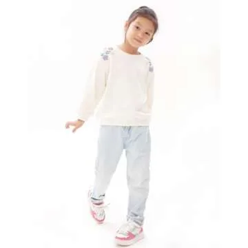 BINIDUCKLING Toddler Floral Sweatshirt Girls 2T