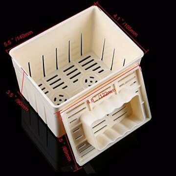 Mangocore Tofu Press Mould DIY Homemade Tofu Maker Pressing Mold Kit + Cheese Cloth Kitchen Tool tofu Mold