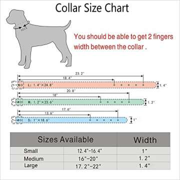 Moonpet Soft Padded Real Genuine Leather Dog Collar-Best Full Grain Heavy Duty Dog Collar-Durable Strong Adjustable for Small Medium Large X-Large Male Female Dogs Walking Training-Black,17.2-22''