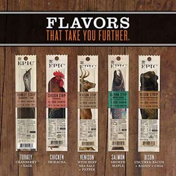 EPIC Snack Strips, Wagyu Beef Steak, Grass-Fed and Paleo Friendly, 0.8 oz, 10 ct