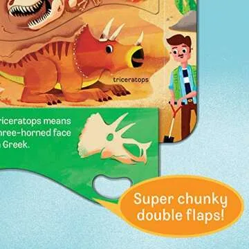 Peek-a-Flap Dino Book: Engaging Fun for Ages 2-7