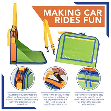 Kids Car Organizer & Tablet Holder for Road Trips