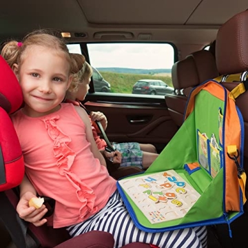 Kids Car Organizer & Tablet Holder for Road Trips