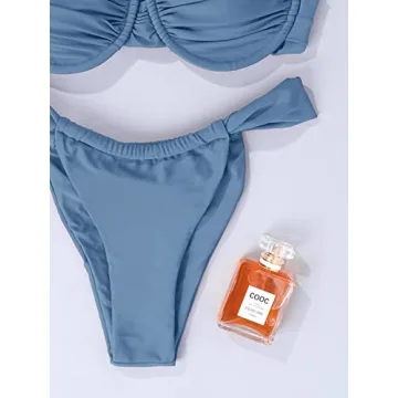Stunning Hilinker Women's Ruched Bikini Set for Summer Fun