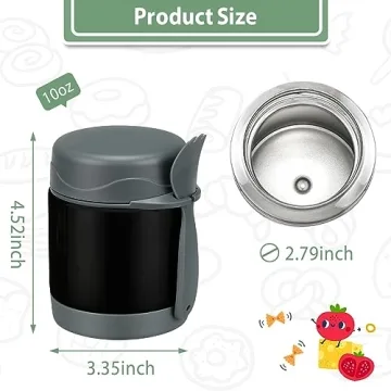 Howeemo 10oz Soup Thermo for Kids Hot Food Insulated Jar