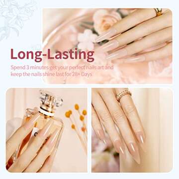 RARJSM Icy Jelly Gel Nail Polish Set of 6 Translucent Colors,Sheer Rose Nude Skintone Gel Polish LED UV Gel Clear Milky Light Pink Red Brown French Manicure Curing Requires 7.5ml DIY Home Nail Salon