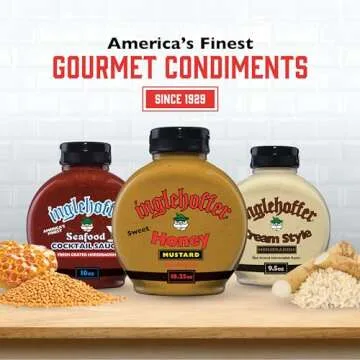 Inglehoffer Sweet Honey Mustard, 10.25 oz Squeeze Bottle