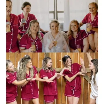 SWOMOG Women's Short Sleeve Pajama Set - Luxurious Comfort