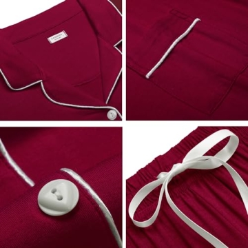 SWOMOG Women's Short Sleeve Pajama Set - Luxurious Comfort