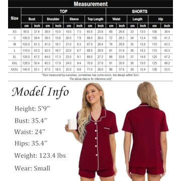 SWOMOG Women's Short Sleeve Pajama Set - Luxurious Comfort