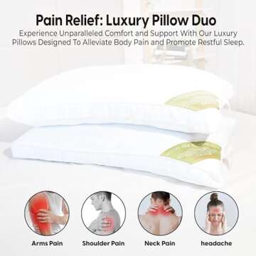 Comfortable Premium Silk Pillow Set for Restful Sleep