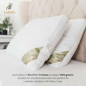 Comfortable Premium Silk Pillow Set for Restful Sleep