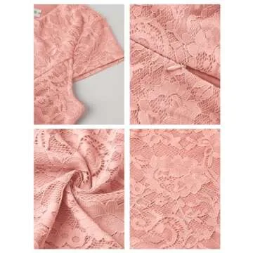 MUADRESS Women's Lace Cocktail Wedding Party Dress