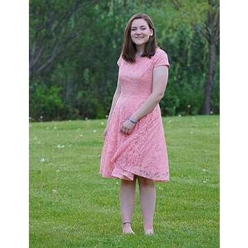 MUADRESS Women's Lace Cocktail Wedding Party Dress