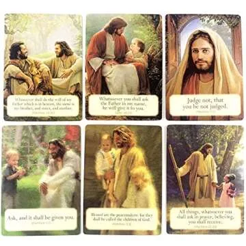 Loving Words from Jesus: A 44-Card Deck Cards Doreen Virtue Love and Respect for Jesus and his Inspiring Words in The Gospels, colorsize