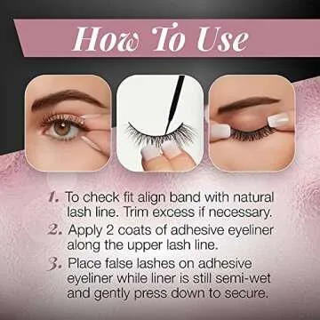 Ardell Lash Contour 371 Eye-Elongating Lashes with Adhesive