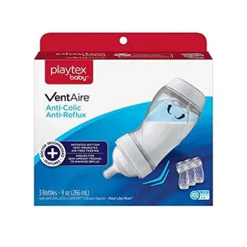 Playtex Baby Ventaire Bottle Set, Prevent Colic & Reflux, 9 Oz Bottles, 3 Count
