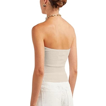 ISZPLUSH Women's Strapless Y2K Crop Top - Trendy & Comfortable