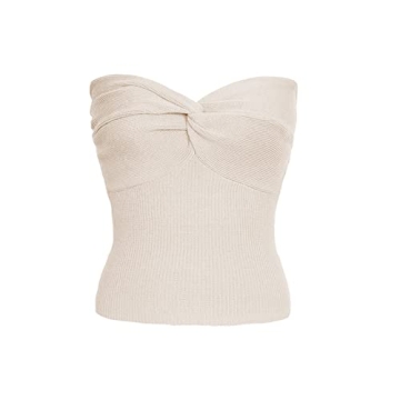 ISZPLUSH Women's Strapless Y2K Crop Top - Trendy & Comfortable