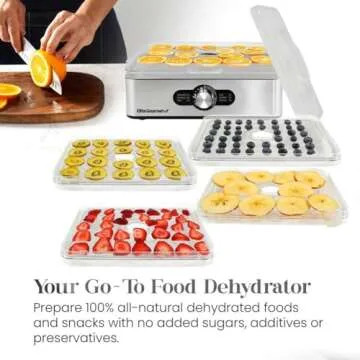 Elite Gourmet Food Dehydrator with Stainless Steel Trays