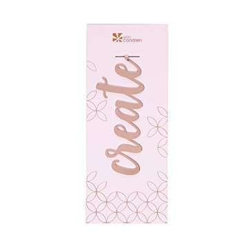 Erin Condren Designer Desk Accessories - Metal Bookmarks - Create Rose Gold Plated Metal Bookmark, Measuring 4.75” x 3”, Adds Fashion and Function to Any Book