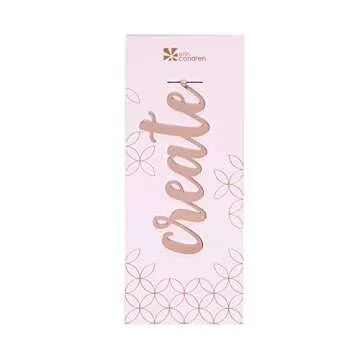 Erin Condren Designer Desk Accessories - Metal Bookmarks - Create Rose Gold Plated Metal Bookmark, Measuring 4.75” x 3”, Adds Fashion and Function to Any Book