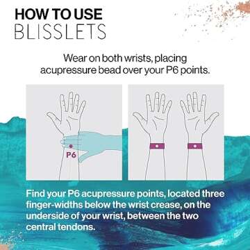 Blisslets Acupressure Relief Band for Stylish Nausea Relief