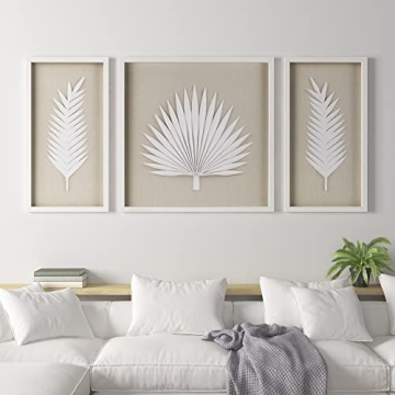 Madison Park Sabal Floral Wall Art Set - Handmade Decor