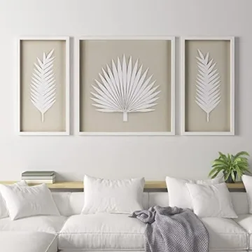 Madison Park Sabal Floral Wall Art Set - Handmade Decor