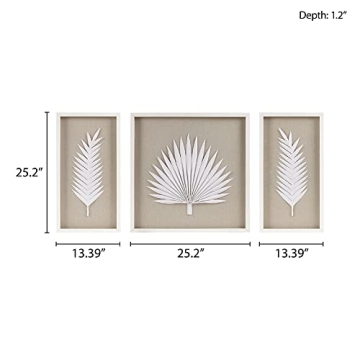 Madison Park Sabal Floral Wall Art Set - Handmade Decor