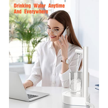 ATIDIE Intelligent Desktop Water Dispenser – USB Charging & More