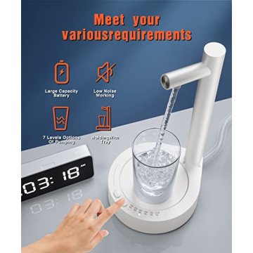 ATIDIE Intelligent Desktop Water Dispenser – USB Charging & More