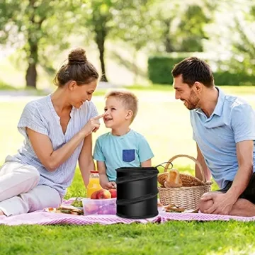 FYY Portable Car Trash Can 2 Pack | Collapsible Mini Garbage Bin