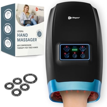 LifePro Hand Massager for Arthritis & Stiff Joints | Heat & Compression Relief