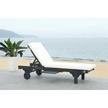 SAFAVIEH Newport Adjustable Chaise Lounge with Side Table