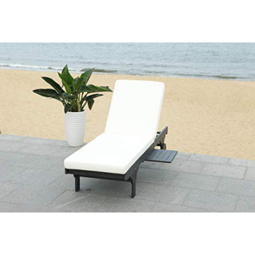 SAFAVIEH Newport Adjustable Chaise Lounge with Side Table