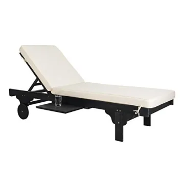 SAFAVIEH Newport Adjustable Chaise Lounge with Side Table