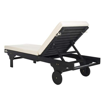 SAFAVIEH Newport Adjustable Chaise Lounge with Side Table