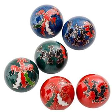 Happy Sales HSHB-DRPX, One Chinese Health Balls Baoding Iron Ball, Dragon & Phoenix, Order Comes wit...