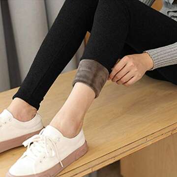 Winter Cashmere Warm Leggings: Fleece-Lined Yoga Pants